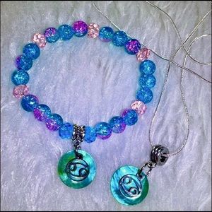 Cancer ♋️ Themed Shell Jewelry Set